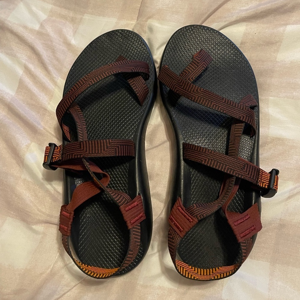 Chaco Men's Sandals in Black and Red